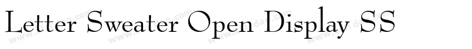 Letter Sweater Open Display SSi Normal字体转换